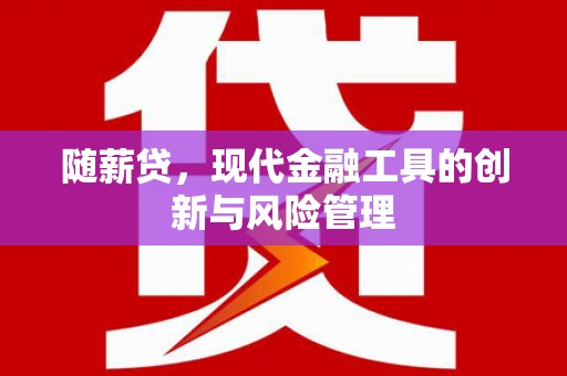 竹北随薪贷，现代金融工具的创新与风险管理