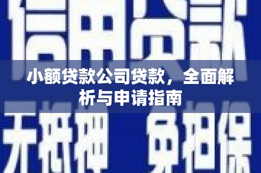 竹北小额贷款公司贷款，全面解析与申请指南