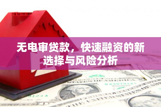 竹北无电审贷款，快速融资的新选择与风险分析
